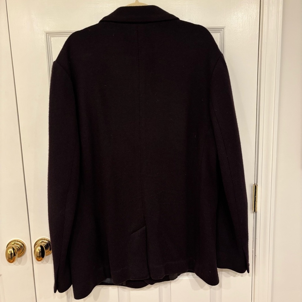 John Varvatos Dark Plum Knit Sport Coat Blazer Men's size 42 or Large - Picture 7 of 8